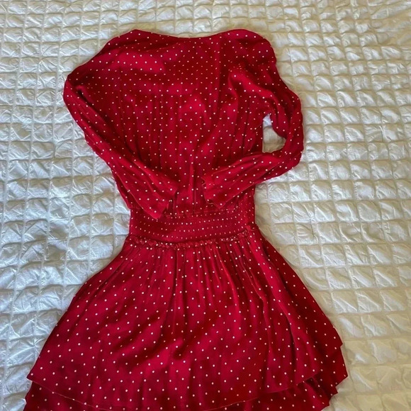 Rails Jasmine polka dot red scarlet mini dress - Picture 9 of 10